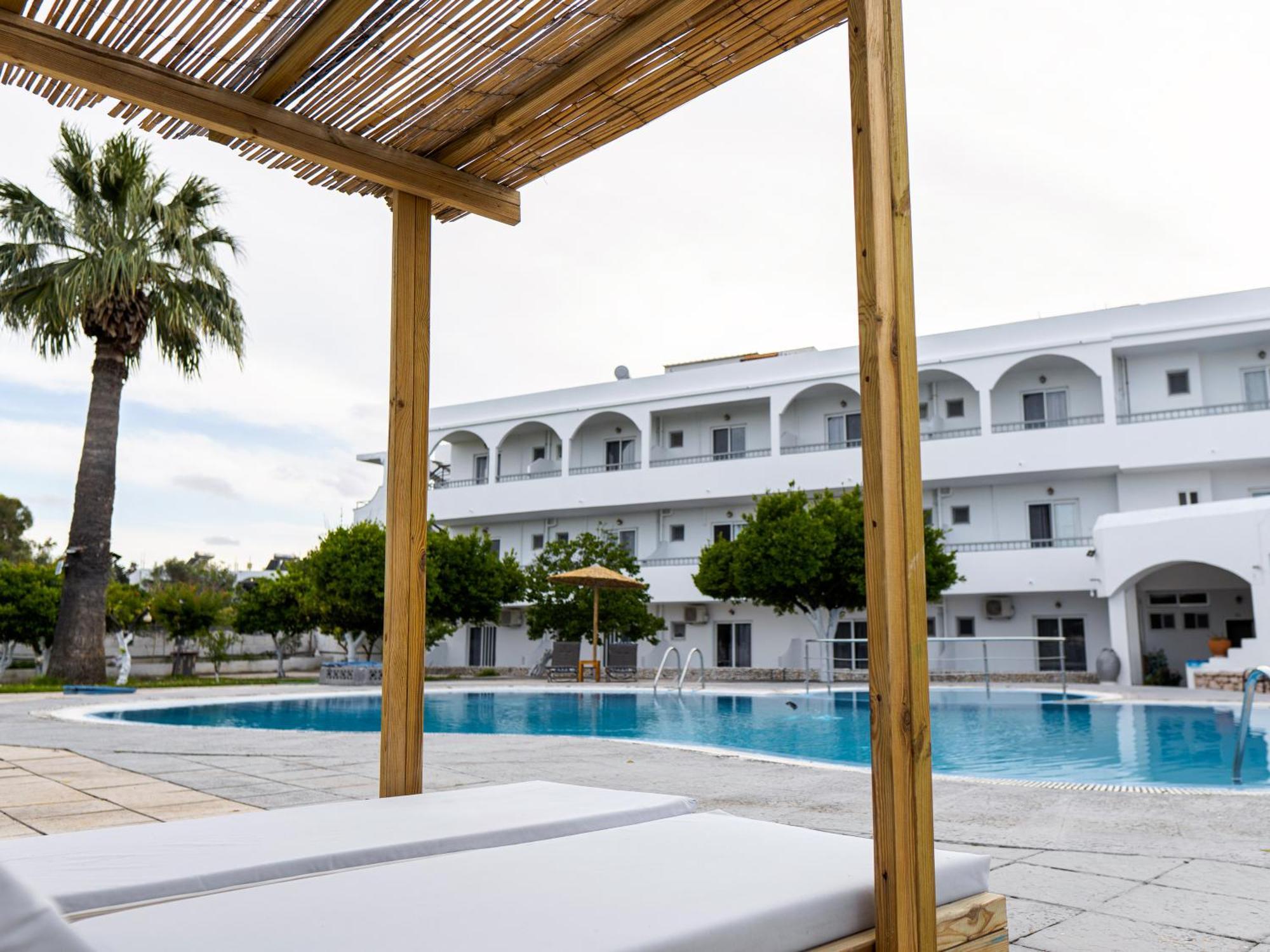 Manos Pension Faliraki Buitenkant foto